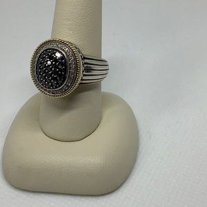 EFFY BALLISIMA sterling silver/18k gold ring 7